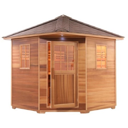 Aleko ALEKO 8 Person Red Cedar Sauna, KD-5008H  red cedar 2200x2200x2000(mm) SKD8RCED